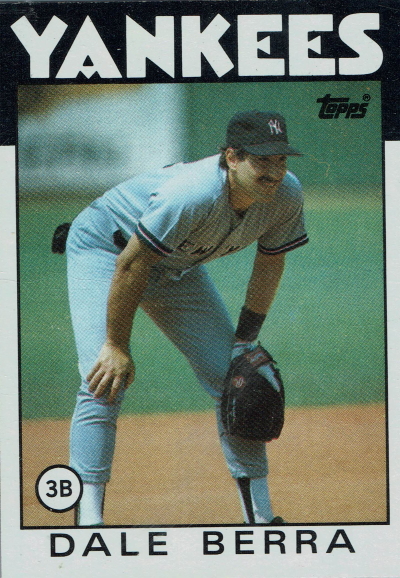 dale berra, 1986 topps #692, yankees