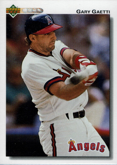 gary gaetti, 1992 upper deck #321, angels