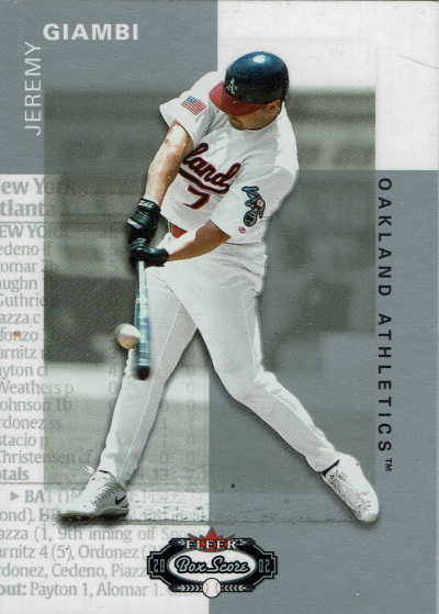 jeremy giambi, 2002 fleer box score #32, A's