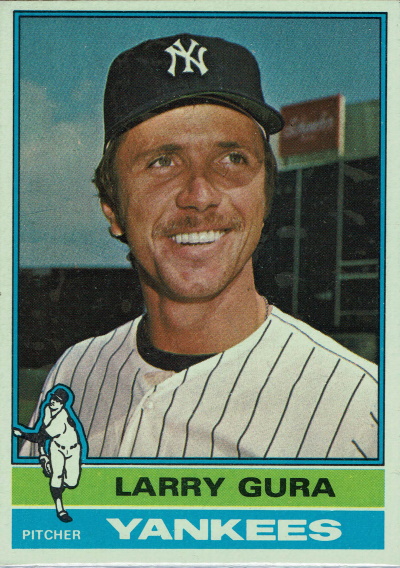 larry gura, 1976 topps #319, yankees