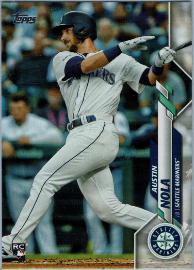 austin nola, 2020 topps #38, mariners