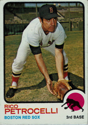 rico petrocelli, 1973 topps #365, red sox