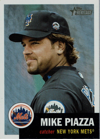 mike piazza, 2002 topps #371, mets