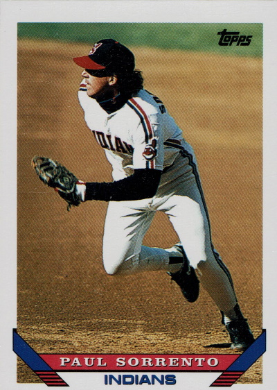 paul sorrento, 1993 Topps #264, indians