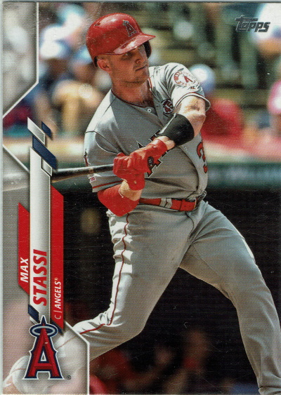 max stassi, 2020 topps #112, angels