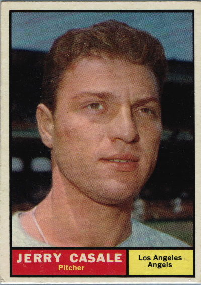 jerry casale, 1961 topps #195, angels