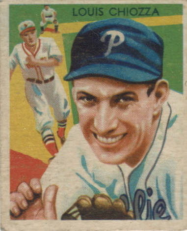 lou chiozza, 1939 diamond stars #80, phillies