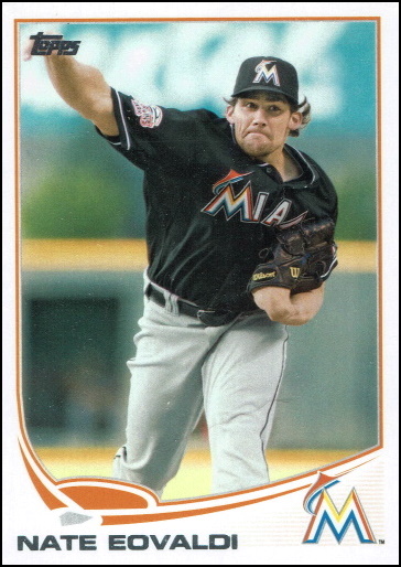 nathan eovaldi, 2103 topps #563, marlins