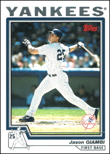 jason giambi, 2004 topps #150, yankees