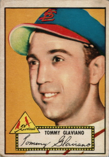 tommy glaviano, 1952 topps #56, cardinals