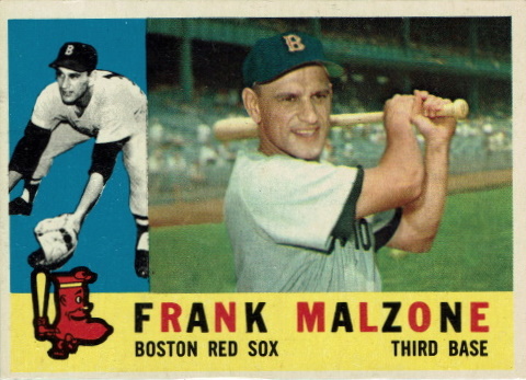 frank malzone, 1960 topps #310, red sox