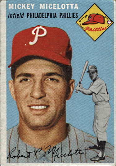 mickey micelotta, 1954 topps #212, phillies