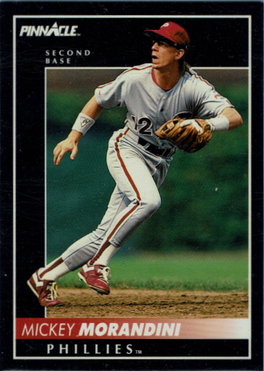 mickey morandini, 1992 pinnacle #103, phillies