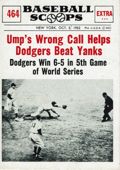 art passarella, 1961 NuCard scoops #464, umpire