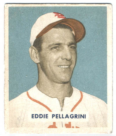 eddie pellagrini, 1949 bowman #172, St. Louis browns