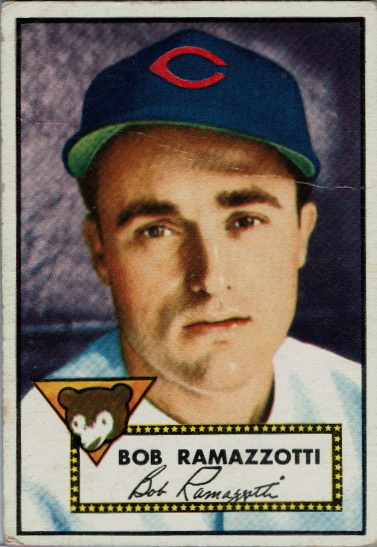 bob ramazzotti, 1952 topps #184, cubs