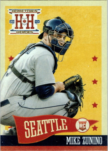 mike zunino, 2013 panini hometown heroes #111, mariners