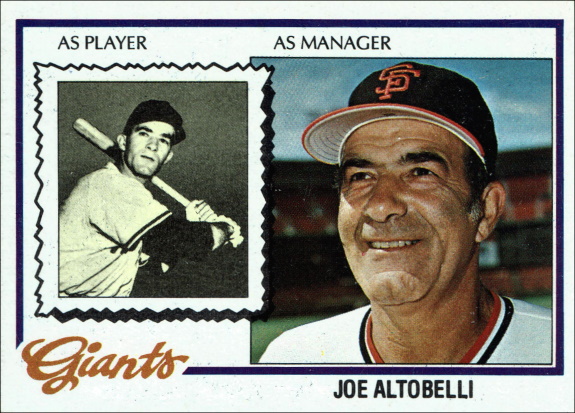 joe altobelli, 1978 Topps #256