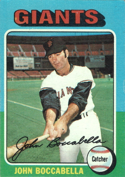 bocabella, john boccabella, 1975 Topps #553, giants