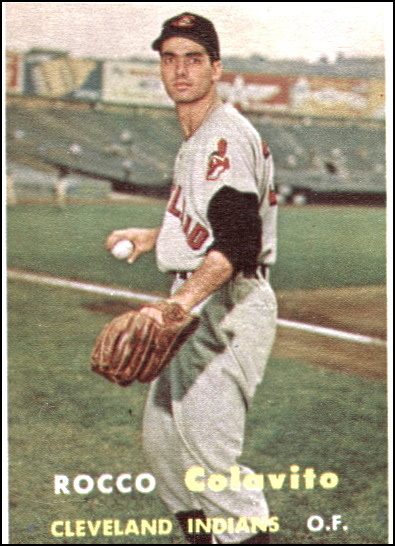 rocky colavito, 1957 Topps #212, indians