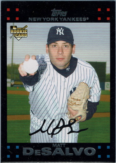 matt desalvo, 2007 topps #UH156, yankees