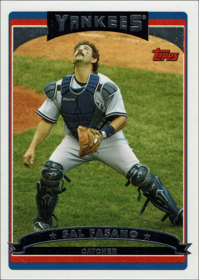 sal fasano, 2006 topps #UH90, yankees