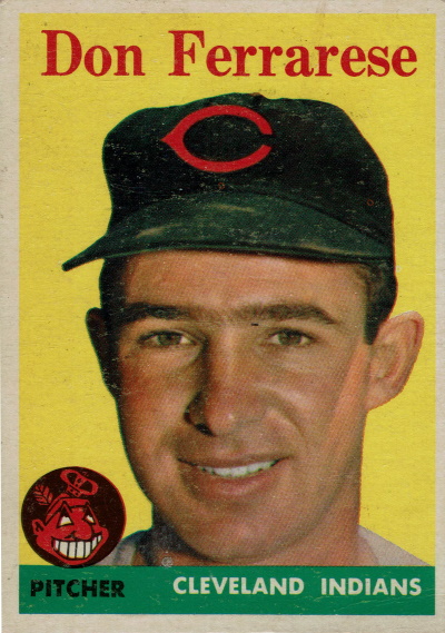 don ferrarese, 1958 topps #469, indians