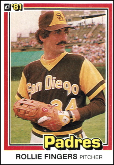 rollie fingers, 1981 donruss #2, padres