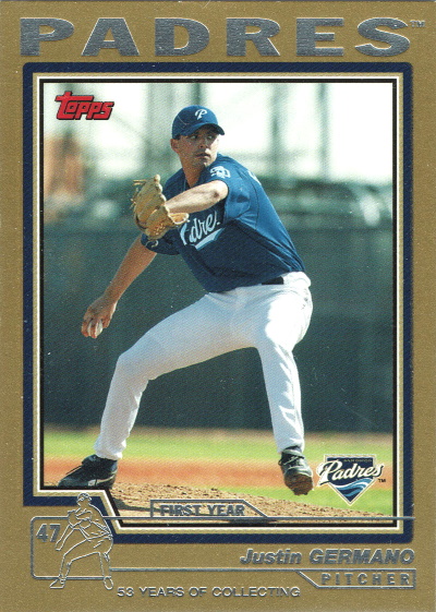 justin germano,2004 topps T118, padres