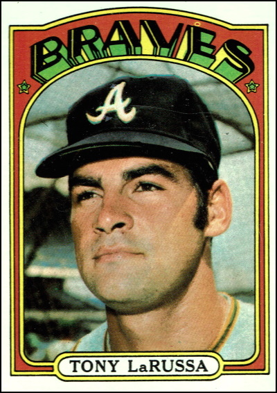 tony larussa, 1972 topps #451, braves