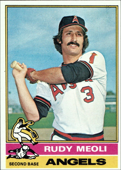 rudy meoli, 1976 topps #254, angels