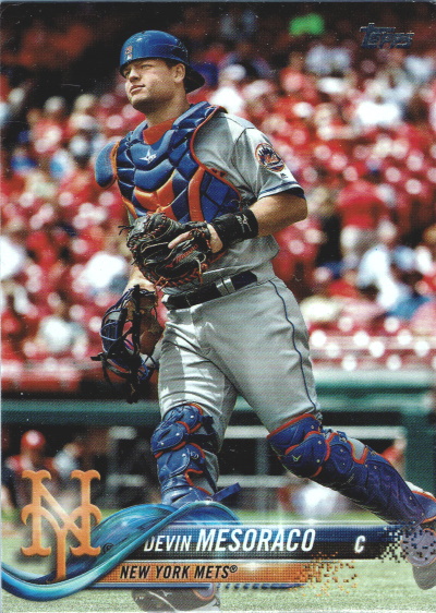 devin mesoraco, 2018 topps #US133, mets