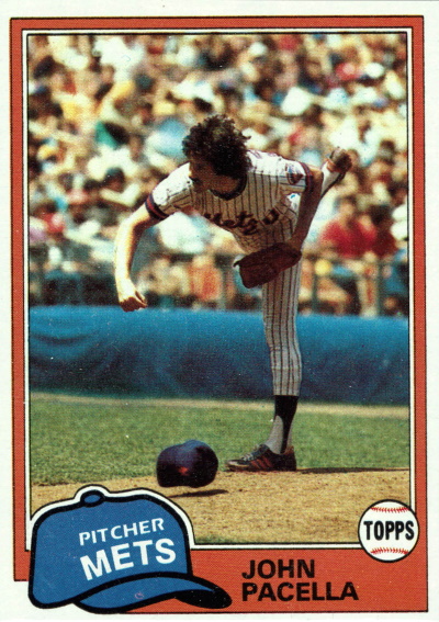 john pacella, 1981 topps #414, mets