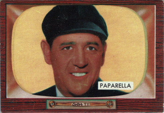 ja paparella, 1955 bowman #235, umpire