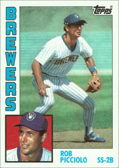 rob picciolo, 1984 topps #88, brewers