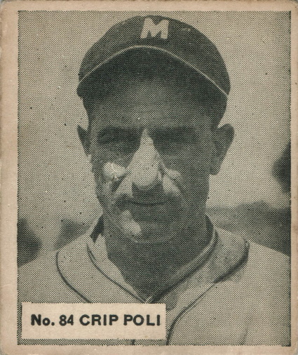 lou "Crip" polli, 1936 World Wide Gum #84, montreal royals