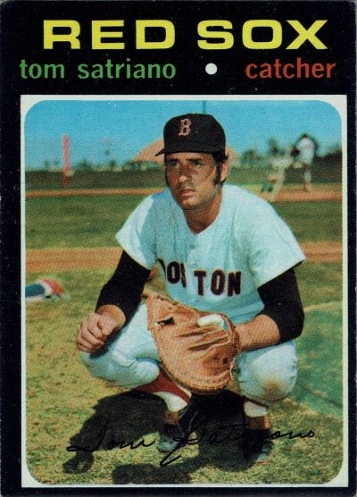 tom satriano, 1971 topps #557, red sox