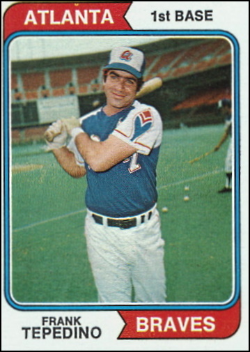 frank tepedino, 1974 topps #526, braves