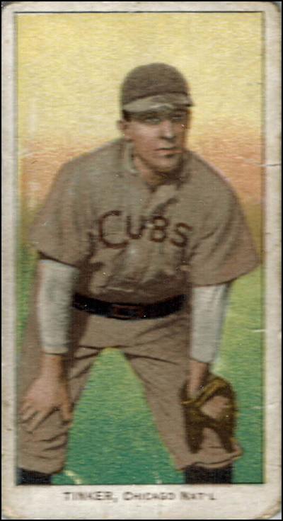 joe tinker, 1910 Sweet Caporal T206, cubs