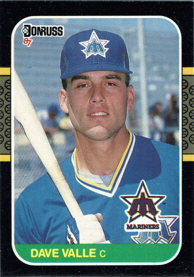 dave valle, 1987 donruss #510, mariners