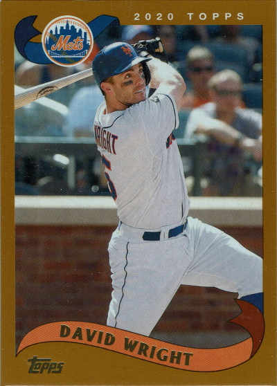david wright, 2020 topps archive #226, mets