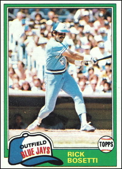 bosetti, rick bosetti, 1981 topps #46, blue jays