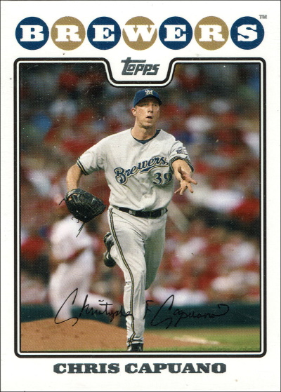 Chris Capuano, 2008 Topps #347, Brewers