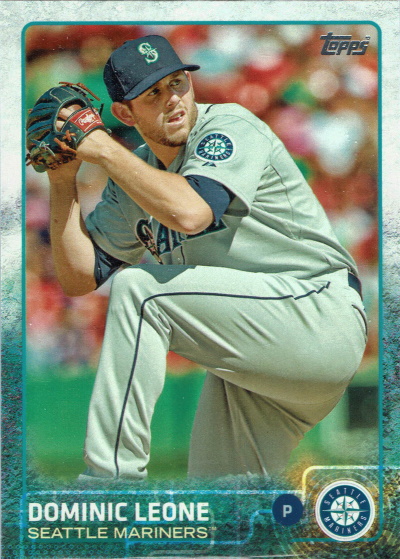 leone, dominic leone, 2015 topps #45, Mariners