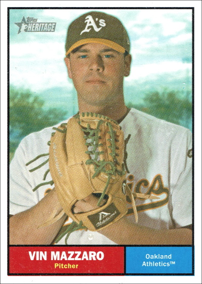 Vin Mazzaro, 2010 Topps Heritage #270, A's