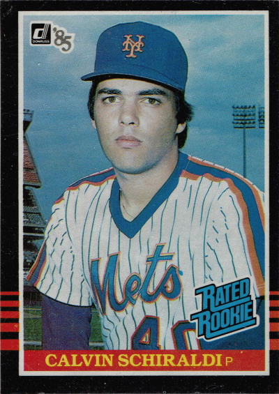 calvin schiraldi, 1984 donruss #38, mets