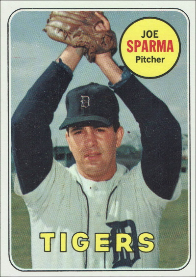 sparma, joe sparma, 1969 topps #488, Tigers