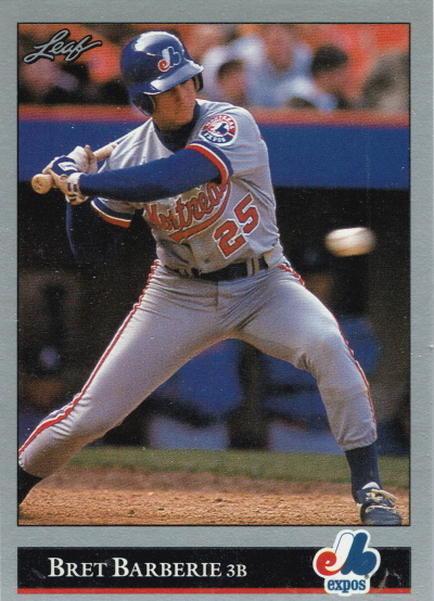 Barberie, Bret Barberie, 1992 Leaf #288, Expos