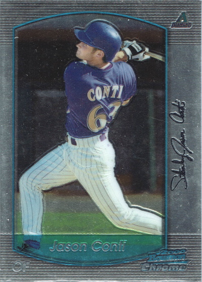 jason conti, 2000 bowman chrome #209, diamondbacks