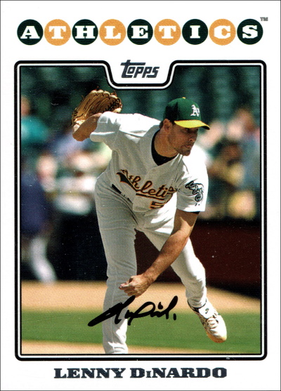 Lenny DiNardo, 2008 Topps #14, A's